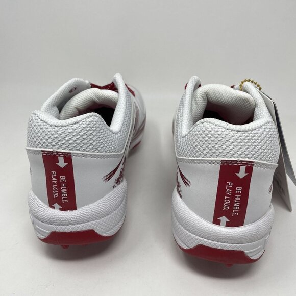 Ringor Flite Spikes Softball Metal‎ Cleats Womens 8.5 Rising Tide White Red New - Picture 5 of 9